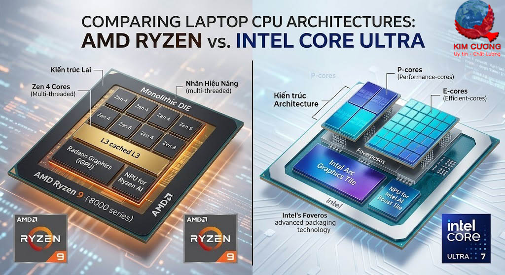 Nên chọn Laptop CPU Ryzen hay Intel Nên chọn Laptop CPU Ryzen hay Intel